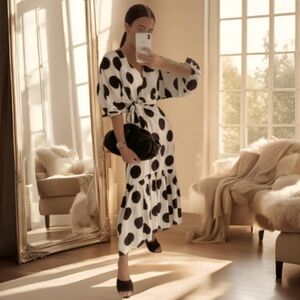 (donated) H&M NWT Bloggers Polka Dot Dress